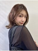 SOGAME レイヤーボブ/髪質改善/オリーブカラー/外ハネボブ