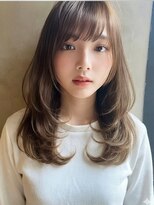 ケーツー心斎橋 クイーンズガーデン バイ ケーツー(K two QUEEN'S GARDEN by K two)&nbsp;ハッシュカット/セミロング/似合わせ/ベージュカラー