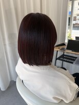 エマ 浦上駅前店(EMMA)&nbsp;透明感ケアカラー×レッドブラウン