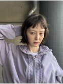 柔らかな動きのあるボブ