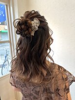 カリン ハッピーヘアライフ 長吉長原店(carin happyhairlife)&nbsp;ゆるふわハーフアップ　パーティー
