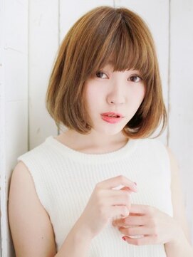 ナル 白山神社参道通り店(nalu) Aラインのワンレングスボブヘアー