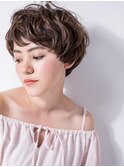 *mod's上尾*くせ毛風マッシュ☆ブランジュ丸みショートw
