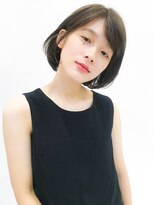 ネイヴィル オモテサンドウ(navile omotesando) 【yuka】暗髪黒髪×ナチュラルワンカールボブ20代30代40代