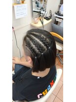 エフォート 前下がりボブ隠れツーブロック