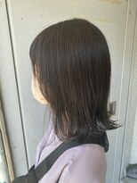 エミュー(emue) 20代30代人気!くびれ外ハネ オリーブグレージュ ベージュ 中島