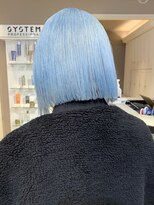 ベレーザ 渋谷(BELEZA)&nbsp;ba56ニュアンスカラーブルーグレージュエギュモリオン眉ショート