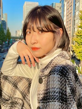 マックス フォー ヘアー(MAX FOR HAIR) 【デザインカラー】重めボブ×インナーハイライト◎