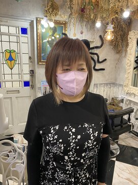 メルモアロマヘアー(melmo aroma hair) 前下がりエアリーボフ