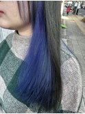 インディゴブルー【インナーカラー/ダブルカラー/ブリーチ/韓国