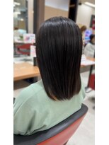 倶楽部ヘアーズ 醍醐本店(HAIR'S) ブラックストレートヘア