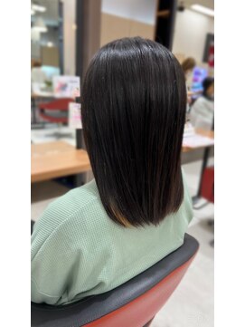 倶楽部ヘアーズ 醍醐本店(HAIR'S) ブラックストレート/六地蔵/山科/醍醐/レイヤー/30代/40代/50代