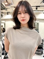 サイン 表参道(SIGN)&nbsp;韓国ヘアグレージュカラーブリーチ無し髪質改善イヤリングカラー