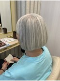 大人の美しいグレイヘア脱白髪染め30代40代50代60代70代80代
