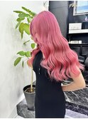 韓国風《ベリーピンク》ハイトーン/ケアブリーチ/ダブルカラー