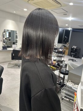 キング(K!ng) 縮毛矯正髪質改善ハイライトレイヤーカット枚方美容室エクステ