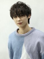 アース コアフュールボーテ 上越店(EARTH coiffure beaute) ナチュラルブラウン_ニュアンスパーマ_メンズ