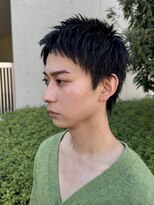 クロト(Clotho) スパイキーショート/ツイストスパイラル波巻きメンズウルフ