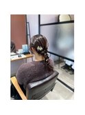 ゆるふわ編み下ろしスタイル