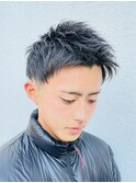 爽やかツーブロック【アップバングショート】