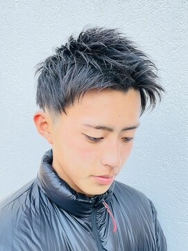 ミスターベイビー(Mr.BABY) 爽やかツーブロック【アップバングショート】