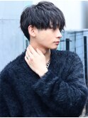【曲がる縮毛矯正】ブルーブラックスペインカール韓国マッシュ