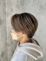 アトリエナガノ(atelier nagano)&nbsp;ショートボブ/ニュアンスカラー/ツヤ髪スタイル/ブルージュ