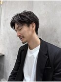 スパイキーショートニュアンスパーマスペインカールメンズ北千住
