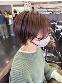 丸みのあるハンサムショート