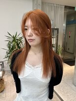 アンドスタイル(&style)&nbsp;ブリーチなしwカラー　オレンジ