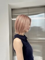 オットット(OttottO)&nbsp;ボブ切りっぱなしボブハイトーンブリーチ