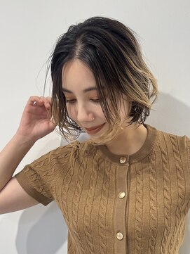 ソト 銀座(soto.) ミディアムヘア/暗めカラーグランマッシュ/デザインカラー