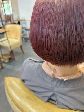 ポタム 東中野(potamu) まるーいピンクボブ