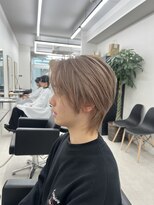 ステージ(STAGE)&nbsp;センターパート　中性ウルフ　シースルーバング