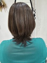 アッシュ 二俣川南口店(Ash)&nbsp;◆40代50代/白髪ぼかしハイライト/ひし形外ハネ