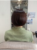 春カラーショートボブ