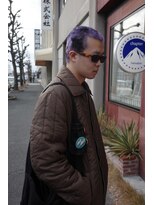 エディ(Edy)&nbsp;スパイキーショートケアブリーチダブルカラー外国人風眉毛カット