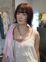 バイブ(Vibe) レイヤーボブ×カシスレッド