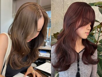 ノード(NODE)の写真/《*ツヤ感溢れるロングヘアーに*》ブリーチなしダブルカラーで、ダメージを抑えながらのヘアカラーが人気◎