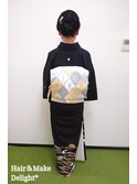 上品着物アップ