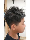 ツーブロックショート