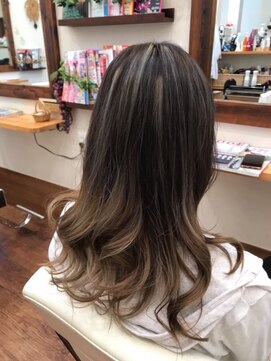 ヘアーガーデンオーブ(HAIR GARDEN aube) ハイライトグレージュ