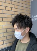 ツイストアップバングスタイル