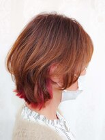フォックスヘアー(fox.hair)&nbsp;切りっぱなしボブ２/インナーカラー２