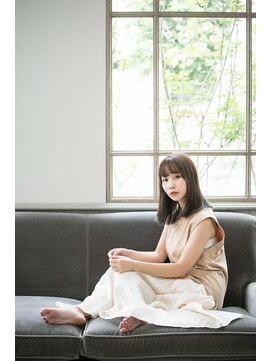 カリン 横浜店(carin) 【carin横浜】暗めカラー/大人ガーリー/鎖骨ミディアム