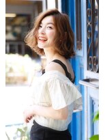 ロンド エスポワール 錦糸町(Lond espoir)&nbsp;【副店長シバタ】ふわっと大人可愛いボブパーマ☆ベージュ