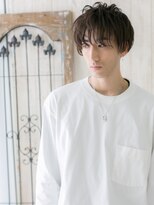 モッズヘアメン 札幌月寒店(mod's hair men)&nbsp;≪mod's men≫透けバングで優し気◎束感ショートウェットヘアd