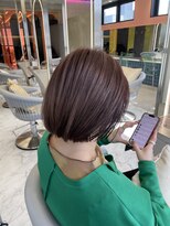 ロンドルーチェ 心斎橋(Lond luce)&nbsp;ダークアッシュ/ミディアムレイヤーカット［髪質改善/縮毛矯正］