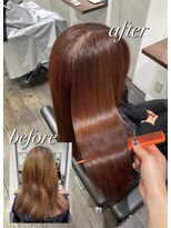 パトゥ 烏丸(patou)&nbsp;酸熱トリートメント　髪質改善　エヌドットカラー　【岡田優里】