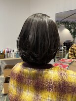 ヘアースパリゾート リアン 燕三条店(Lien)&nbsp;レイヤーボブ　ダークグレージュ